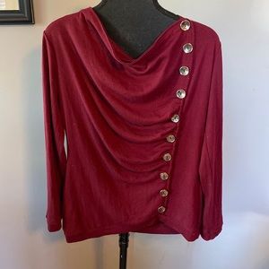 EUC sweater with gold button details sz Med